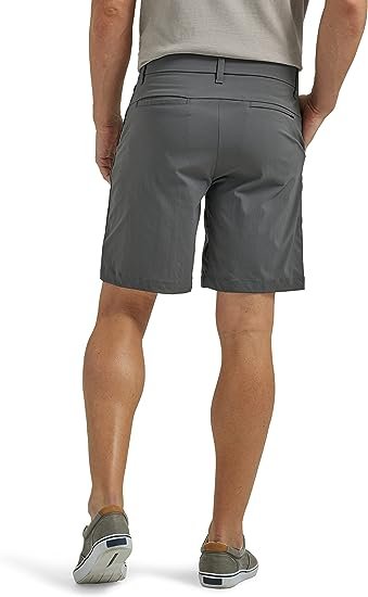Men's Regular Fit Synthetic Flat Front Short
